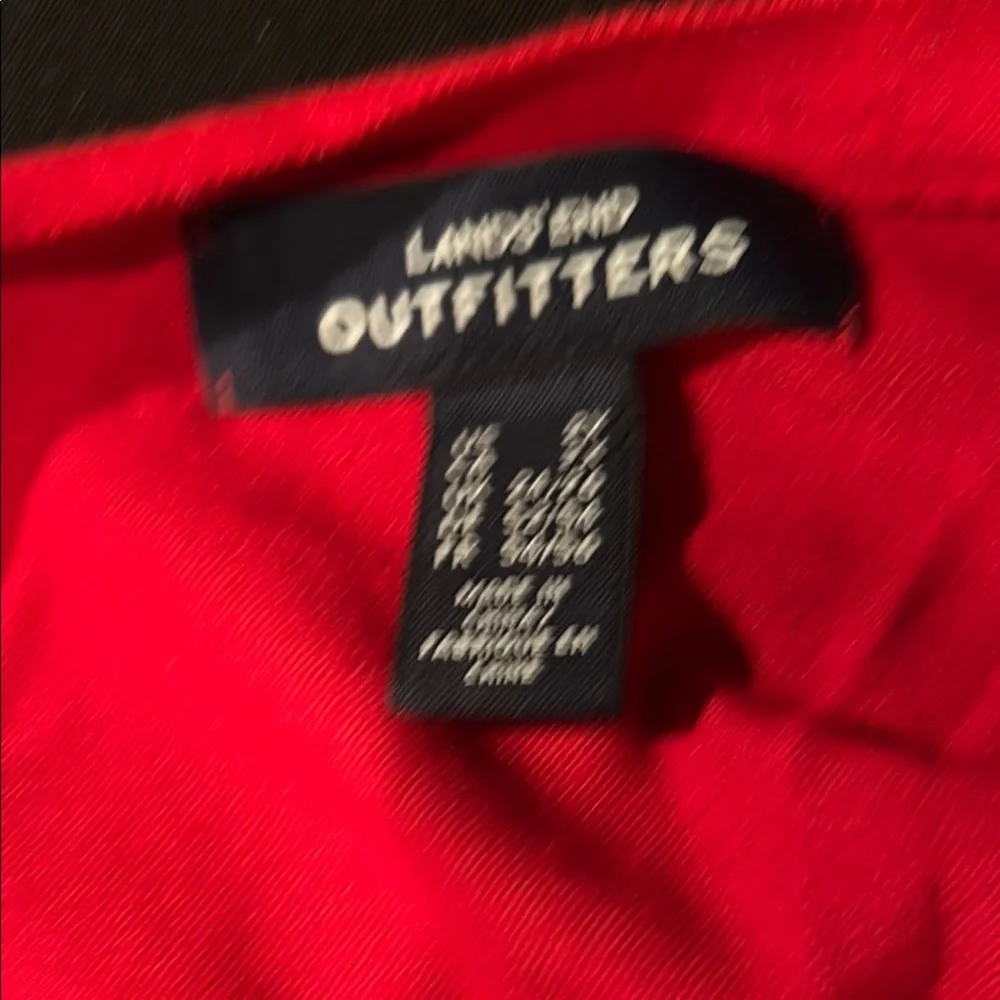 Lands' End Women's Red Cardigan - Picture 4 of 4